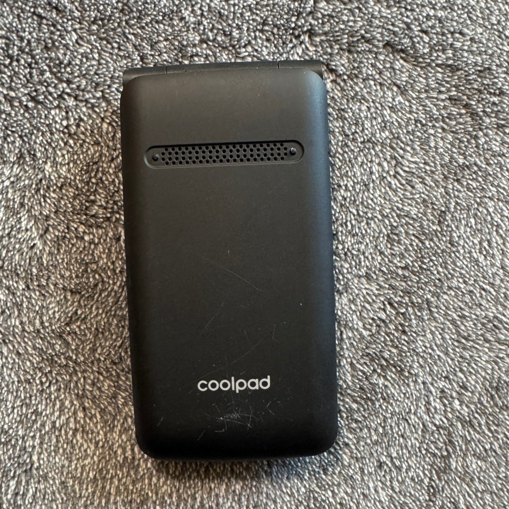Coolpad Flip Phone Black Clamshell Dual Screen T9 Keypad Mobile Device